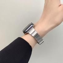 Korėjietiškas plonas sidabrinis metalinis dirželis, skirtas Samsung Galaxy Fit 3 moterims, drugelių mygtukų apyrankė, skirta Samsung Galaxy Fit 3 SM-R390 Correa For Galaxy Fit 3 sidabras