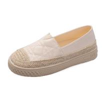 Moteriški batai, espadrilės, balti, moteriški mokasinai, apvalios nosies, medvilniniai, Y2k, madingi, stilingi ir pigūs pavasariniai batai AH 35