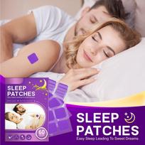 Miego pleistras, miego sveikatos pleistras, nemigos pleistras, miego pleistras, gilaus miego pleistras, 60 pleistrų One Size violetinė