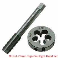 M12x1.25mm Sriegiklis+Sriegpjovė Dešiniarankis Rinkinys Metalo apdirbimo Dėvėjimuisi atspari įranga