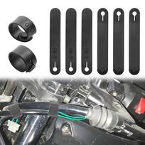 Motociklo guminis kabelių rišiklis Guminis kabelių tvarkymo diržas Elastingas tvirtas guminis kabelių organizatorius Motociklo priedai spain