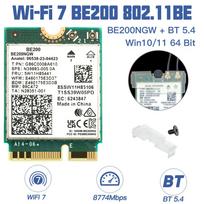 „WiFi 7“, skirta „Intel BE200“ belaidei tinklo kortelei „Bluetooth 5.4 WiFi BE200NGW NGFF Adapter 802.11AX 2.4G/5G/6GHz“, skirta „Win10/11 PC“