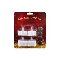 LED arbatinės žvakės BEST CHOICE D4xH4cm Balta 4 vnt.