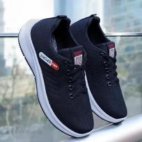 Man Casual Shoes Mens Sports Athletic Shoes Solid Black Trainers Size 39-44 Men Sneakers Lightweight Running Shoes 40