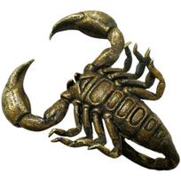Varinis Skorpiono Ornamentas Dekoracija Metalinė Subtili Skulptūra Vakarėlio Dekoracija Žalvarinis Sodas Senovės Žavesys 5.2x4.2cm