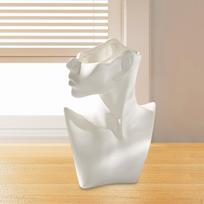 Abstract Art Human Body Vase Ceramic Decorative Floral Arrangement for Balcony