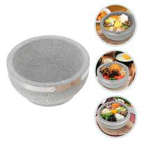 „Dolsot Bibimbap“ dubuo, akmeninis dubuo, korėjietiškas, atsparus temperatūrai, puodas, buitiniai virtuvės reikmenys, korėjietiškas puodas, korėjietiškas akmeninis puodas