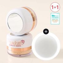 (1+1) Catherine Natural 100 Sunkill RX Skaistinanti pudra nuo saulės SPF46 PA+++ Sunkill 1+1 (+puff gift)