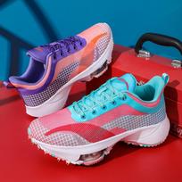 All Terrain Marathon Spike Running Sports Shoes Men Outdoor Sneaker Couple Light Antiskid Height increasing Walking Shoes Women 36