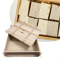 Medinis tofu presas, namų gamybos daugiafunkcis virtuvės įrankis, sūriui