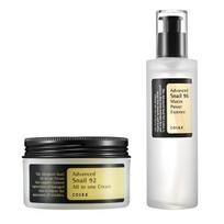 COSRX Advanced Snail 96 Mucin Power Essence 100 ml + Advanced Snail 92 viskas viename kremas 100 ml, 1 rinkinys Booster Serum 150ml X 1ea