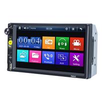 Universalus 2 Din 7 colių jutiklinis ekranas stereo stereo automatinis radijo daugialypės terpės grotuvas, galinio vaizdo veidrodžio nuoroda / FM / TF / MP5 automobilio garso sistema 1pcs