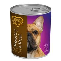 LOVELY HUNTER Poultry Veal suaugusių šunų konservai su paukštiena ir veršiena 800g