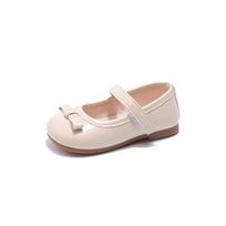 Kids Shoes Toddler Little Girls Leather Flats Butterfly-knot Elegant Non Slip Shoes for Girls Princess Shoes Spring New Style 24 žalia