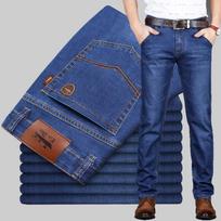 Džinsai Vyriški Stretch Denim Slim Jean Man Juoda Mėlyna Verslo Vyriški Džinsai Minkštos kelnės Vyriškos kelnės 40