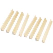 Domino Train Mahjong Meksikietiški Domino lentynos Mediniai rinkinio laikikliai Laikikliai Corp Gimtadienio padėklai Jūrų demonstravimo plytelių stovas 19x2.3cm