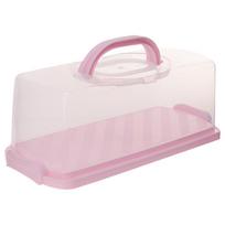 Kepyklos Dėžutės Plastikinis Pyragų Laikymo Indas Stačiakampis Duonos Laikiklis PP Nešiklis 35X15X13CM