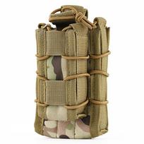 Taktinis „Molle“ dvigubo dėtuvės dėklas šautuvui, pistoleto dėtuvės dėklas, 2 sluoksnių laikiklis, 9 mm / 5,56 diržo greito tvirtinimo dėtuvės rinkinys 1
