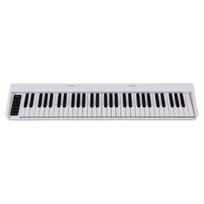 61 klavišo sulankstomas elektroninis fortepijonas, daugiafunkcis elektroninis vargonas, 61 klavišų jautri pianino klaviatūra balta