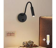 BRILAGI - LED Pritemdomas lankstus sieninis šviestuvas MAYA 1xG9/4W/230V juodas