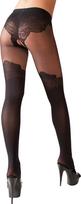 Cottelli Lingerie juodos pėdkelnės atviru tarpkoju - 5 / XL