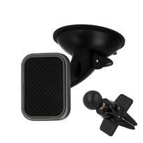 automobilinis laikiklis – TXR – MAGNETIC / 2 mounts: on the glass and air vent / with a grey frame