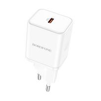 Borofone Laidinis įkroviklis BN6 Field – Type C – QC 3.0 PD 20W baltos spalvos