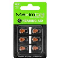 MaximCell baterijos klausos aparatams PR41 – 6 vnt.