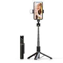Asmenukių lazda – su atjungiamu bluetooth nuotoliniu valdymu, tripod and LED light – P90D juodos spalvos