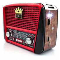 Radijo imtuvas Golon RX-BT455S.Spalva- raudona/ruda