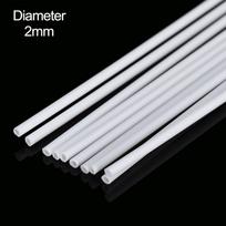10 vnt. ABS apvalus vamzdis Plastikinis tuščiaviduris apvalus vamzdis Skersmuo 2mm~10mm PASIDARYK PATS Rankų darbo Smėlio stalo medžiaga Modelio pastato Apdailos įrankiai