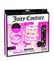 MAKE IT REAL Juicy Couture apyrankių gaminimo rinkinys „Tobula rožinė“