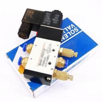 Solenoidinis vožtuvas DC 24V 5 prievadas, 2 padėtis vyriškos jungtys, valdymo duslintuvai