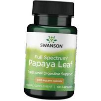 „Swanson“ plataus spektro papajų lapų 400 kapsulių, 60 kapsulių (69280008) 60caps