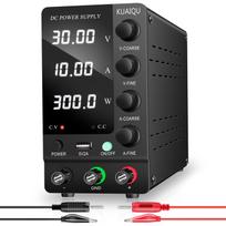 30V 10A nuolatinės srovės maitinimo šaltinis Reguliuojamas skaitmeninis ekranas Mini laboratoriniai maitinimo šaltiniai Įtampos reguliatorius Telefono remontui 300W juoda