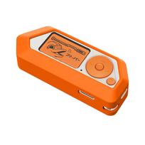 Portable Silicone Case For Flipper Zero Protective Anti-slip Case For Flipper Zero Game Console Protective Cover Accessories oranžinė