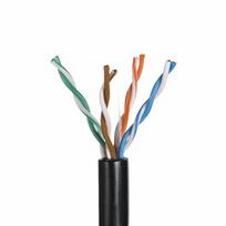 Q-LANTEC KIU5OUTS305Q tinklo kabelis 305 m Cat5e U/UTP (UTP) juodas