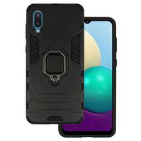 Ring Armor dėklas skirtas Samsung Galaxy A02 juodos spalvos