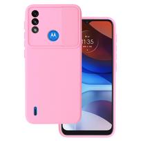 Camshield Soft dėklas skirtas Motorola Moto E7 Power/E7i Power Light rožinės spalvos