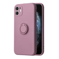 Vennus silikoninis dėklas su žiedu, skirtas iPhone 14 Plus, rožinės spalvos