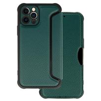 Razor Carbon Book dėklas skirtas Apple iPhone 12 Pro dark žalios spalvos
