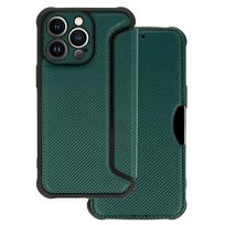 Razor Carbon Book dėklas skirtas Apple iPhone 13 Pro dark žalios spalvos