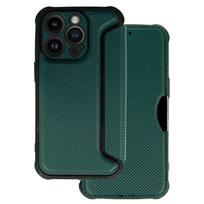 Razor Carbon Book dėklas skirtas Apple iPhone 14 Pro dark žalios spalvos