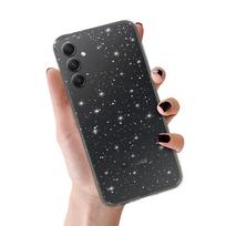 Crystal Glitter dėklas skirtas Samsung Galaxy A34 5G sidabro spalvos