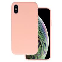 Silikoninis Lite dėklas skirtas Apple iPhone X/XS persikų spalvos