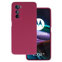Silikoninis Lite dėklas skirtas Motorola Edge 30 burgundy