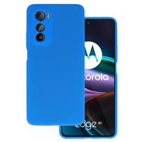 Silikoninis Lite dėklas skirtas Motorola Edge 30 mėlynos spalvos