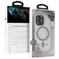 Liavec Smooth Feeling Magsafe dėklas skirtas Apple iPhone 15 Plus baltos spalvos