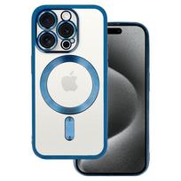 Metallic Magsafe dėklas skirtas Apple iPhone 16 Pro Max mėlynos spalvos