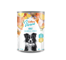 CALIBRA Dog Verve GF Adult Salmon & Turkey konservai šunims su lašiša ir kalakutiena, 400 g